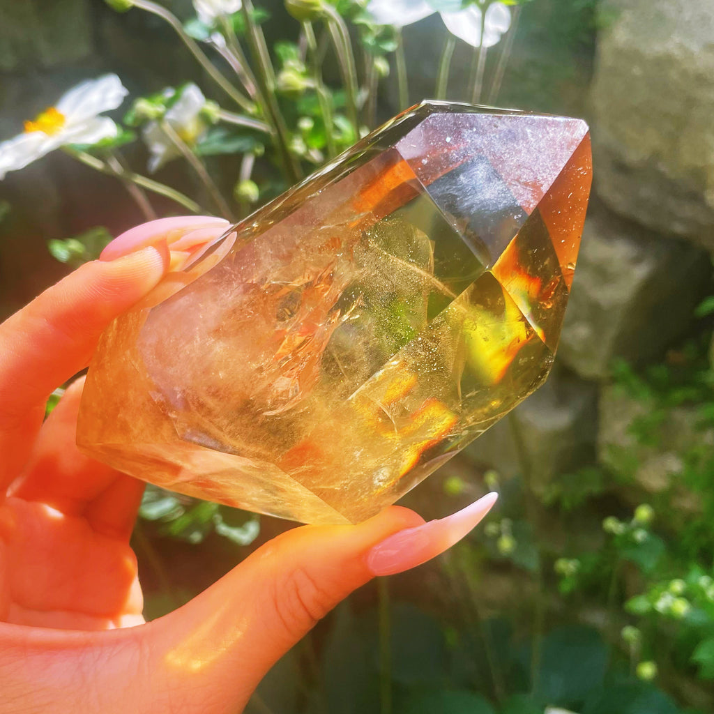 Natural Smoky Citrine Double Terminated Point XL #1