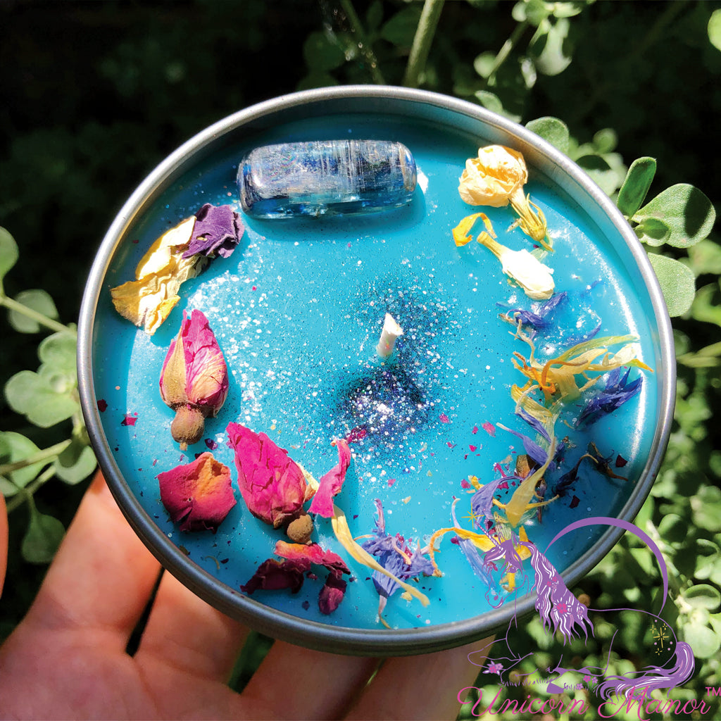 Mystic Unicorn Nymph's Kiss Crystal Candle