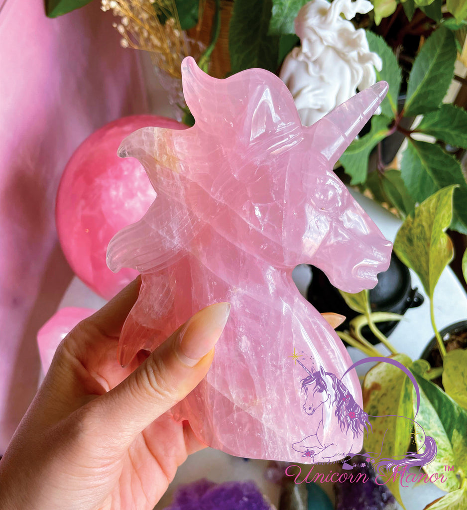 Unicorn Rose Quartz Crystal Large