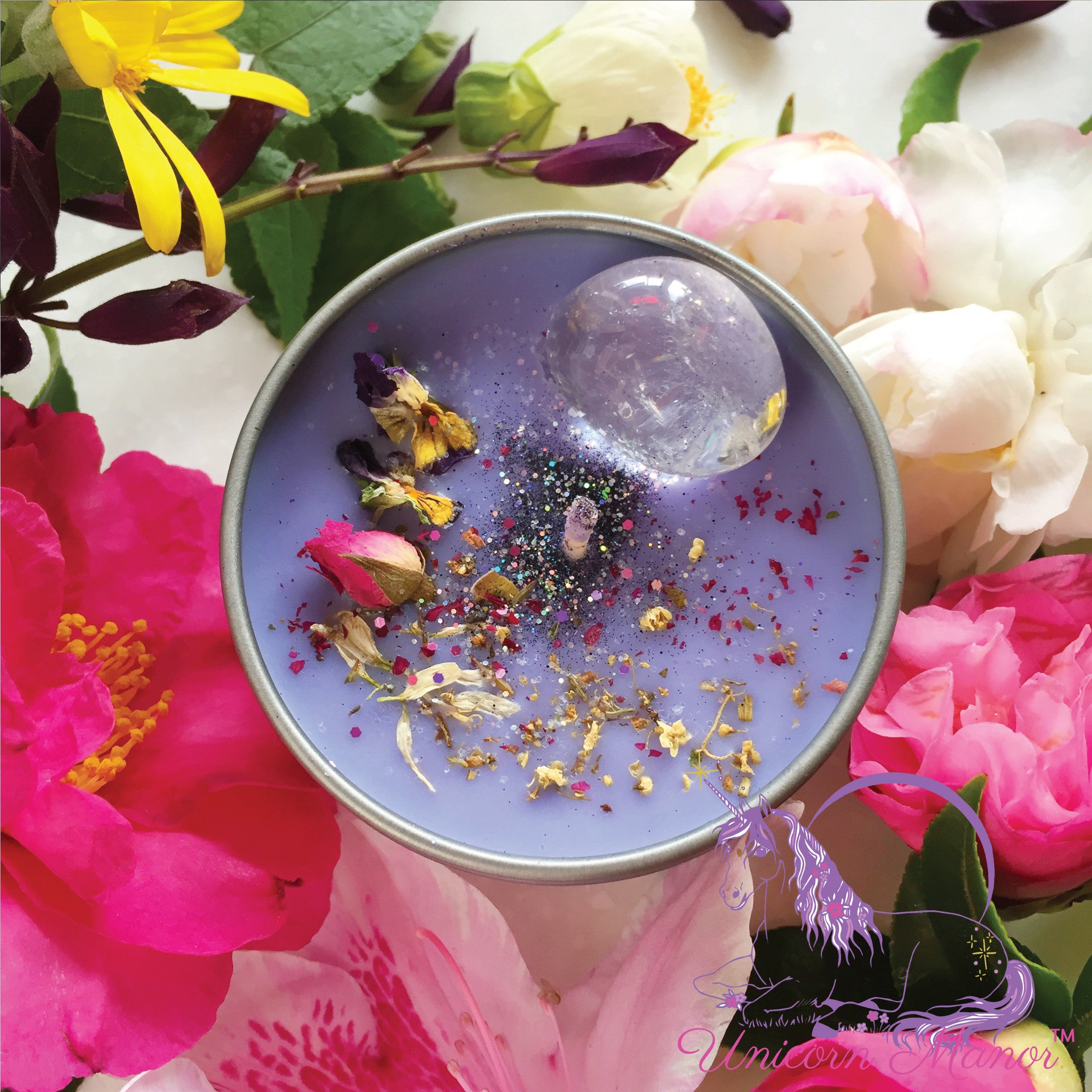 Mystic Unicorn Sweet Ambrosia Crystal Candle