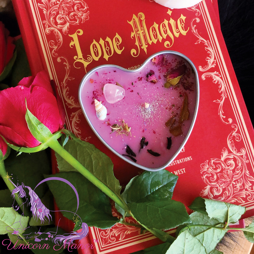 Mystic Unicorn Venus Love Crystal Candle