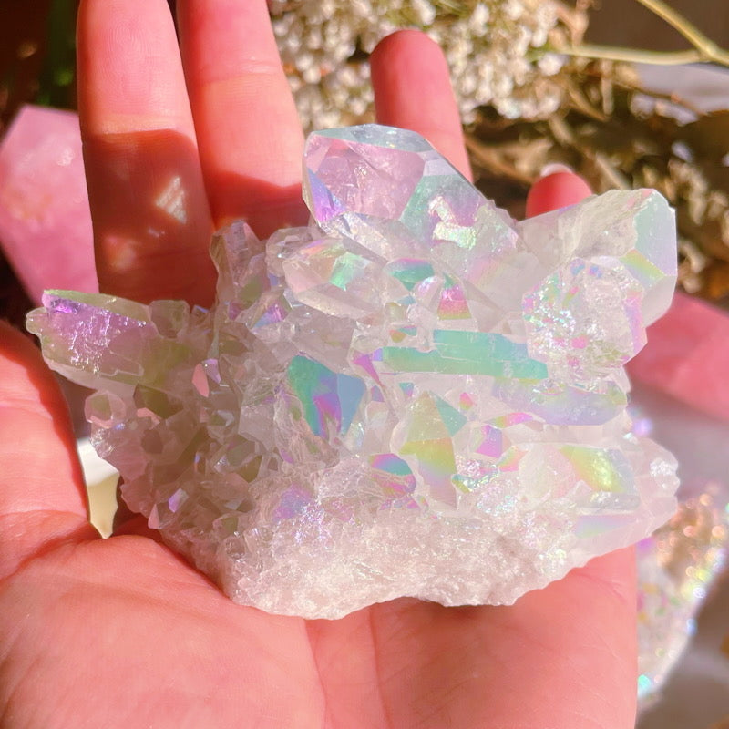 Angel Aura Quartz Cluster #2 AAA Grade
