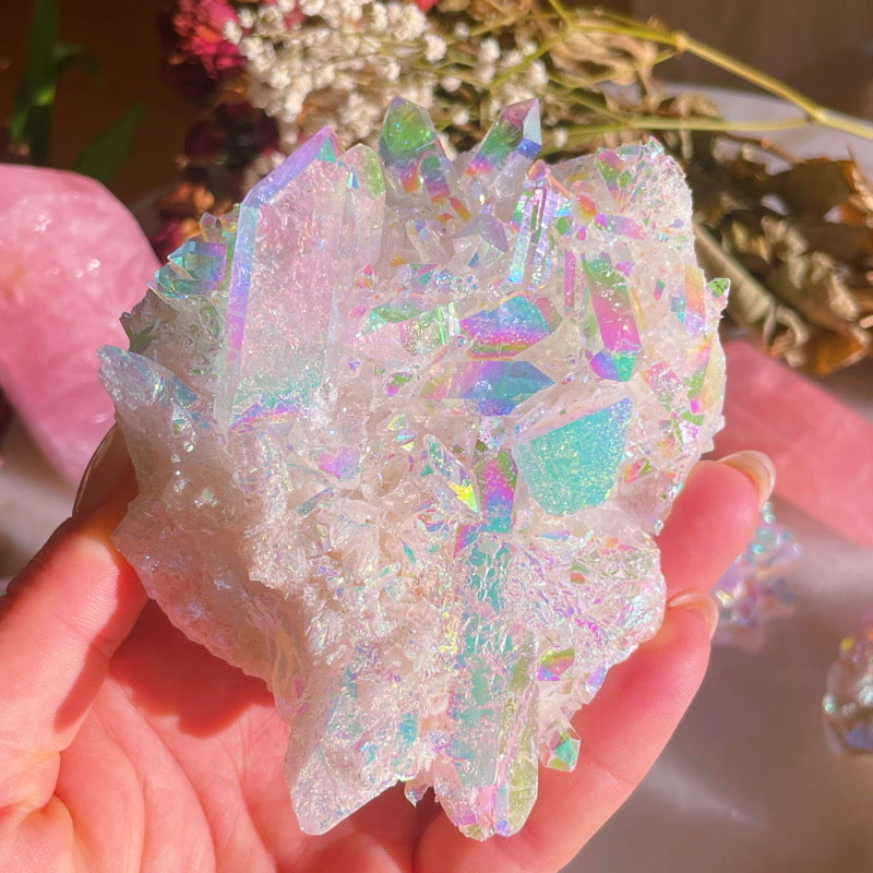 Angel Aura Quartz Large Cluster #1 AAA Grade