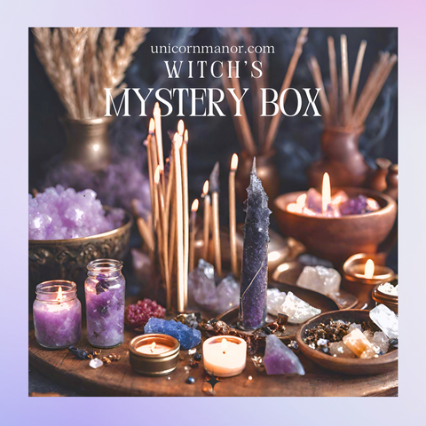 Big Crystal Mystery box, 2024 candles, incense, candle holders, wall art, jewelry, et