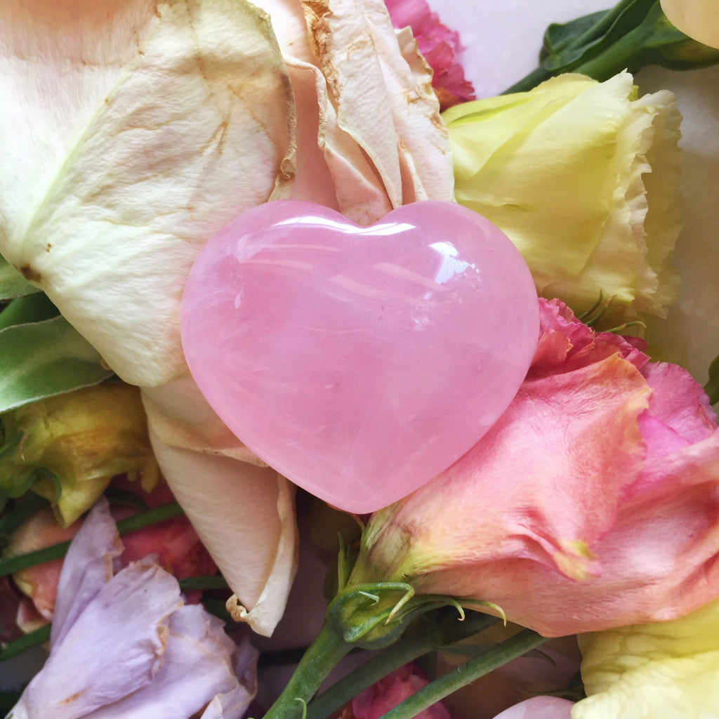 Rose Quartz Heart Crystal
