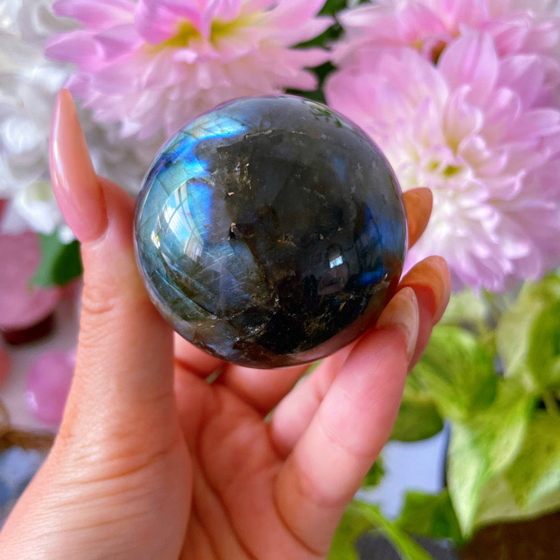 Labradorite crystal sphere #1