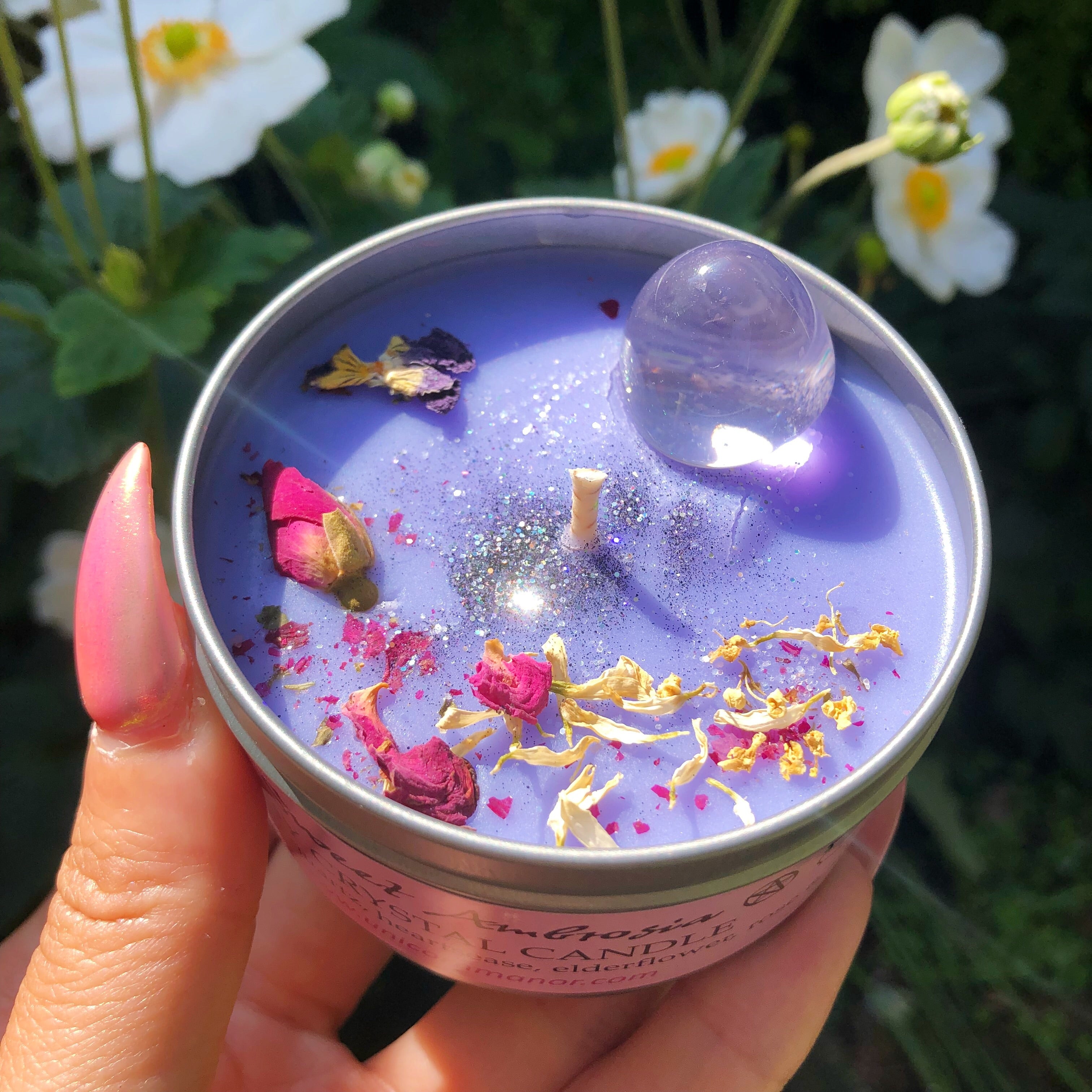 Crystal Infused Candles