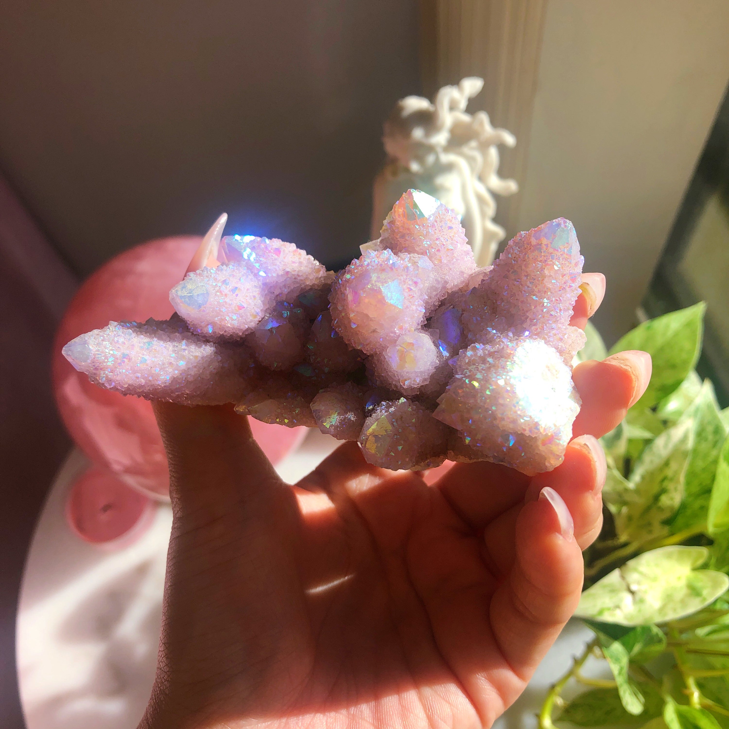 Angel Aura Amethyst Spirit Quartz Large Cluster #1