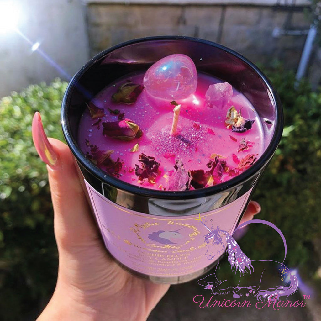 Mystic Unicorn Unicorn Candy Faerie Floss Luxury Crystal Candle